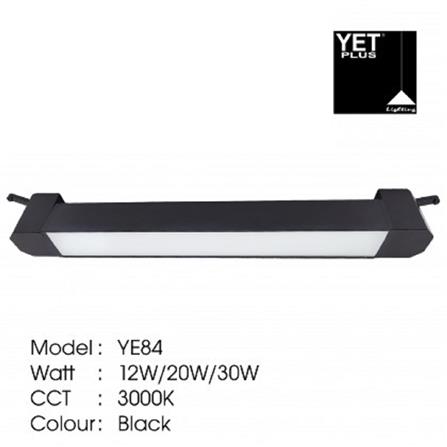 YETPLUS TRACK LIGHT YE84 20W WARM WHITE (3000K) 332MM BLACK
