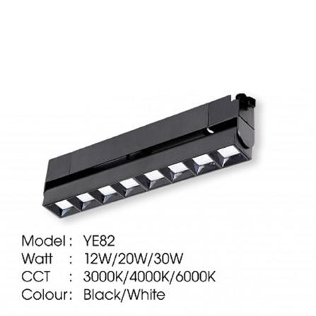 YETPLUS TRACK LIGHT YE82 20W WARM WHITE (3000K) 275MM BLACK