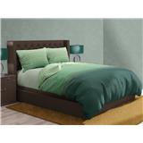 NORDIC HOME FITTED SHEET SET FRIGGA ELEMENT SUPER SINGLE JIMMY GREEN