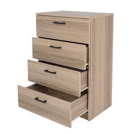 CHEST 4 DRAWER AMORE 89CM WHITE OAK