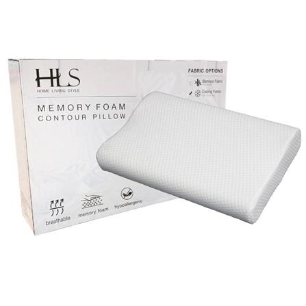 HLS MEMORY FOAM CONTOUR PILLOW WITH COOLING FABRIC