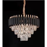 BO CHANDELIER 12526 500mm E14*8 GOLD/BLACK 20INCH