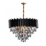 BO CHANDELIER 13818 600mm E14*11 BLACK 24INCH