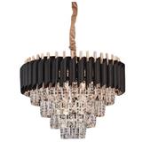 BRIGHT OBJECTIVES CHANDELIER 12526 600mm E14*11 GOLD/BLACK 24"