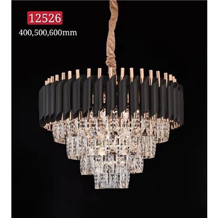 BRIGHT OBJECTIVES CHANDELIER 12526 600mm E14*11 GOLD/BLACK 24"