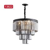 BO CHANDELIER 13822 500mm E14*8 BLACK 20INCH
