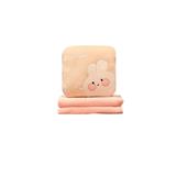 HLS PLUSH CUSHION BLANKET RABBIT PINK