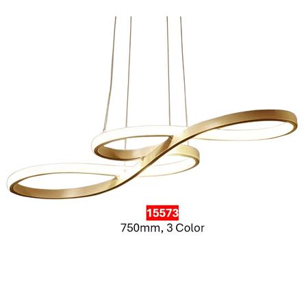 BO CHANDELIER LED 15573 3COLOUR 50WATT*2 GOLD