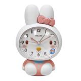 ECHT 5 INCH ALARM CLOCK FOR KIDS CARTOON RABBIT WHITE