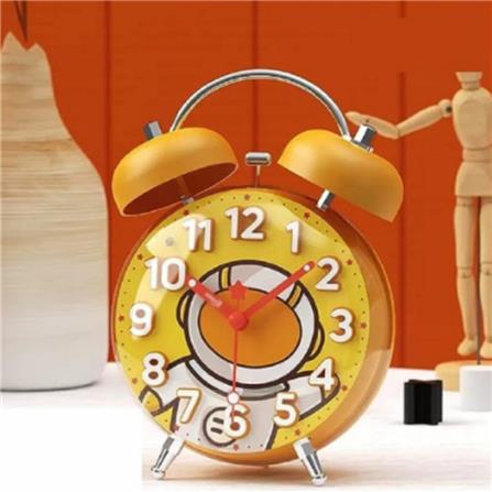 ECHT 4 INCH ALARM CLOCK FOR KIDS CARTOON GALAXY YELLOW