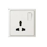 13A 1G UNI SWITCH SOCKET HC8318S-WH INFINIT T&J