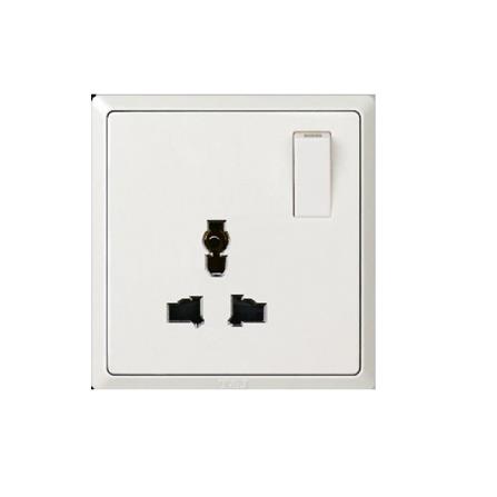13A 1G UNI SWITCH SOCKET HC8318S-WH INFINIT T&J