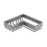 MOYA BATH RACK 1TIER KUH001 ALUMINIUM MATTE GREY (W24XD11.2XH6 CM)