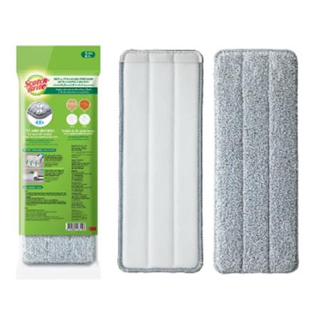 SCOTCH BRITE ANDS-FREE FLAT MICROFIBER MOP REFILL PACK (2PCS/PACK)