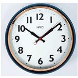 HALO 13" Silent Metal Wall Clock With Rose Gold Ring