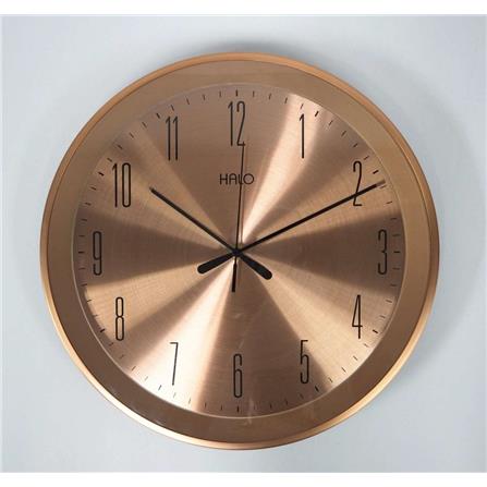 WALL CLOCK HALO 13" Rose Gold