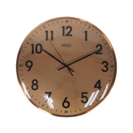 HALO WALL CLOCK 12 INCH ALUMINIUM ROSE GOLD