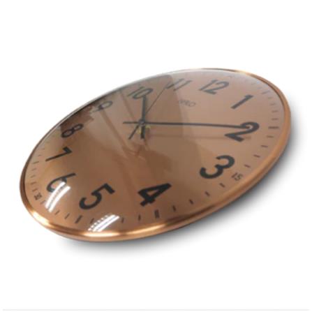 HALO WALL CLOCK 12 INCH ALUMINIUM ROSE GOLD