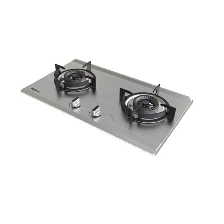 RUBINE GAS HOB RGH-CALDO2B-SS 2BURNERs STAINLESS STEEL 5.2KW 76CM