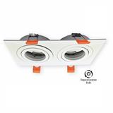 YETPLUS RECESSED EYEBALL YM005-2 GU10 SQUARE WHITE