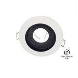 YETPLUS RECESSED EYEBALL YM52-1 GU10 ROUND WHITE BLACK
