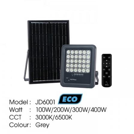 YETPLUS SOLAR ECO FLOODLIGHT JD6001 100W DAYLIGHT (6500K)