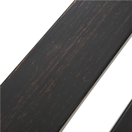 PATIO IRON BENCH SPRING EVELYN PALM BRONZE