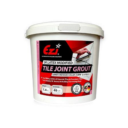 EZI EZI2K LATEX MODIFIED TILE JOINT GROUT PASTEL PINK 332 1.4KG