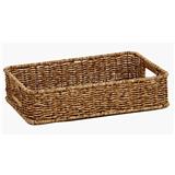 CLOTH BASKET SQUARE SAAN M 35.5X26X8CM L BROWN PLIM