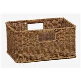 CLOTH BASKET TALL SQUARE SAAN M 31X22X15.5CM BROWN PLIM TG52056