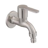 JOHNSON SUISSE MURANO 1/2" WASHING MACHINE TAP WITH WALL FLANGE WBFA301419SS