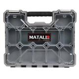 MATALL TOOL STORAGE BOX DIY HL-3086-F 12 SLOTS GREY