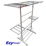 STAINLEE STEEL FREE STANDING CLOTHES HANGER WITH ADDITIONAL FOLDABLE WINGS EZYHANGER