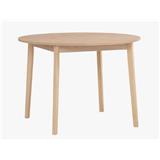 DINING TABLE ROUND 110CM WHITE ASH