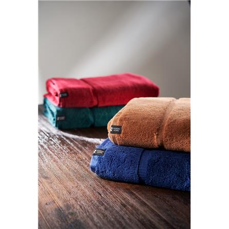 NORDIC HOME POISE BATH SHEET 90X150CM RED DAHLIA