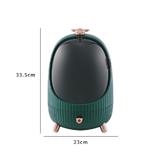 BIG MAKE UP BOX WITH LED FRONT TRANSPARENT COSSY+ GREEN 23X23X33.5CM