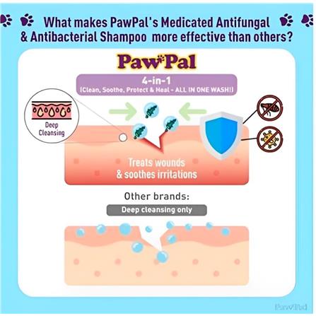 BIO-D PAWPAL PET MEDICATED SHAMPOO SOLUTION 500ML