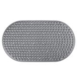 COSSY+ MAT TPE CP-70X39 OVAL - GREY NON SLIP MAT WITH SUCTION CUP