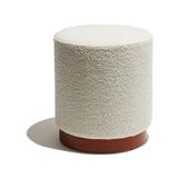 STOOL FABRIC 40X40 IVORY WHITE