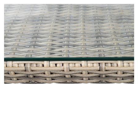 4-SEAT PE RATTAN PATIO SET SPRING HOLLY LIGHT GREY [EXCLUSIVE FROM HOMEPRO THAILAND]
