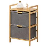 2 FABRIC DRAWER GINA 45X32X70CM GREY
