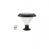 YETPLUS SOLAR GATE LAMP G6502 3COLOR 20W BLACK 12"