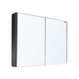 MIRROR CABINET MOYA PU1002MIR MATT GRAY [EXCLUSIVE FROM HOMEPRO THAILAND]