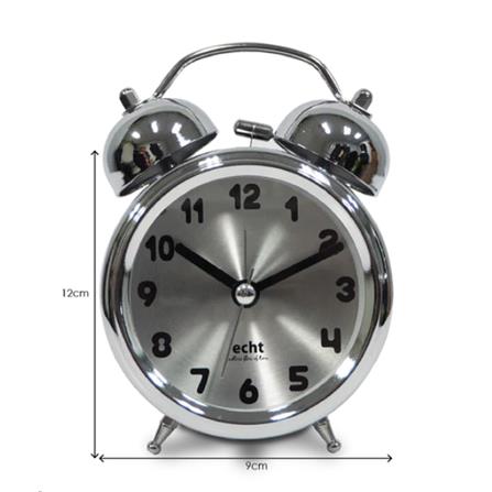 EHCT 3" ALARM CLOCK METAL E345 BACKLIGHT