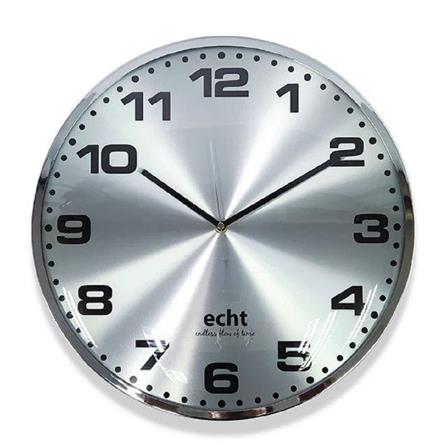 ECHT 16" E263-SR Wall Clock Silver