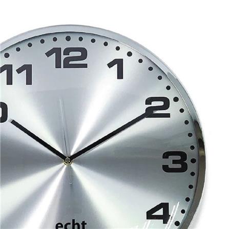 ECHT 16" E263-SR Wall Clock Silver