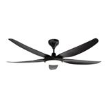 RUBINE CEILING FAN AVENS 5BLADE LED MATTE BLACK 56INCH
