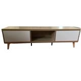 TV CABINET HANGING STAND 160CM OAK WHITE