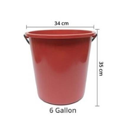 RAYACO BUCKET 6 GALLON 6009600 RED/BLUE