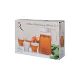 ROYAL GLASS 5PC DRINK SET JHXGXSJL5X00 (JUG: 1.1L, 4 X CUP: 200ML)